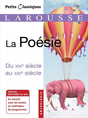 cover image of La poésie du XIXème au XXIème siècle